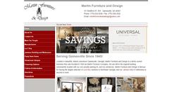 Desktop Screenshot of martinfurnitureanddesign.com