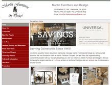 Tablet Screenshot of martinfurnitureanddesign.com